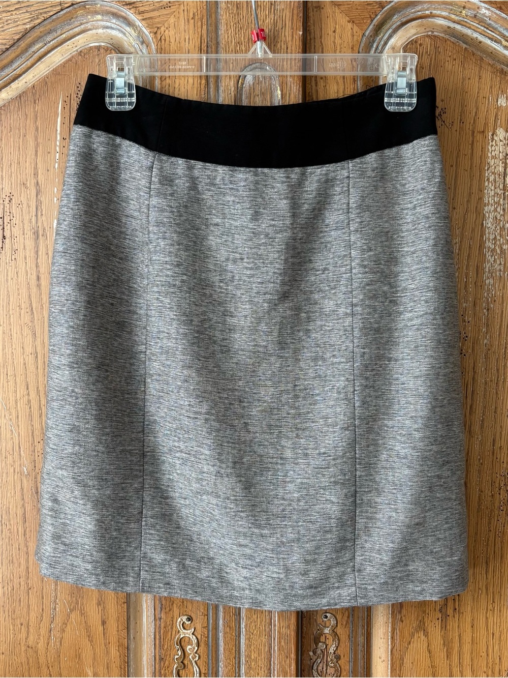 Modern Classic Grey Space Dye Knit Mini Skirt Size 8